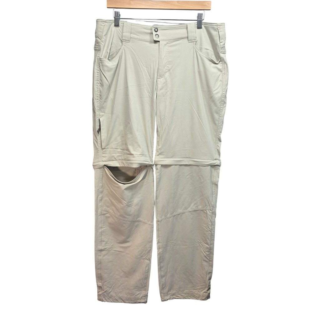 Columbia Convertible Hiking Pants Womens 16L Outdoor Beige Omni Shield Granola
